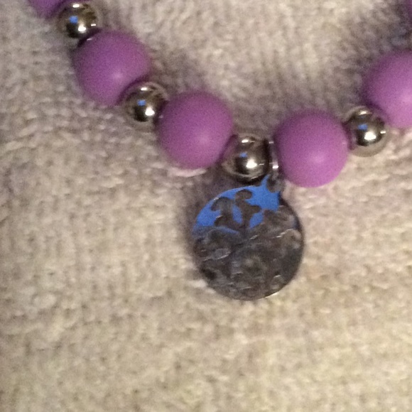 RUSTIC CUFF XS purple stretch bracelet, new / NFS, keeping - Picture 7 of 8